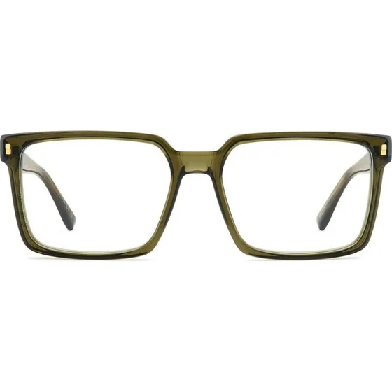 Dsquared2 D2 0183 Gafas de Vista Cuadradas Verdes para Hombre
