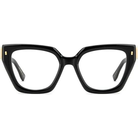 Dsquared2 D2 0186 Gafas de Vista Cuadradas para Mujer - Negro
