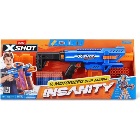X-Shot Insanity Motorizado Clip Mania
