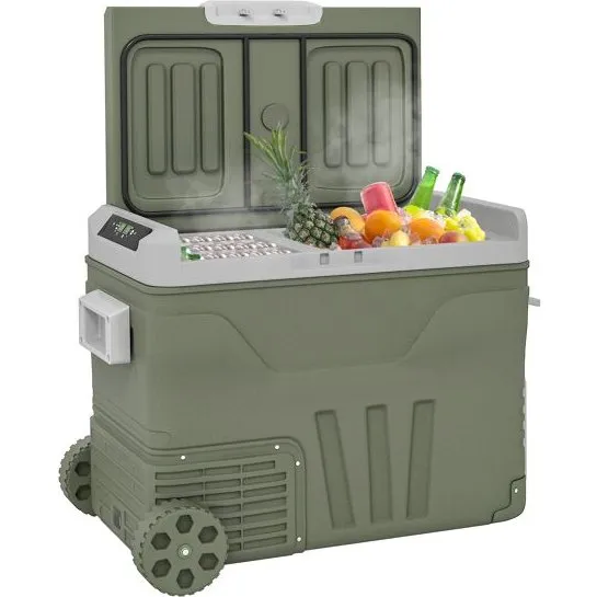 Outsunny Nevera Portátil 45L 12V/24V Verde