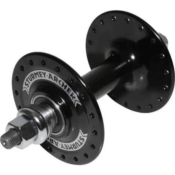 Sturmey Archer HBT30 36 Orificios Negro Delantero