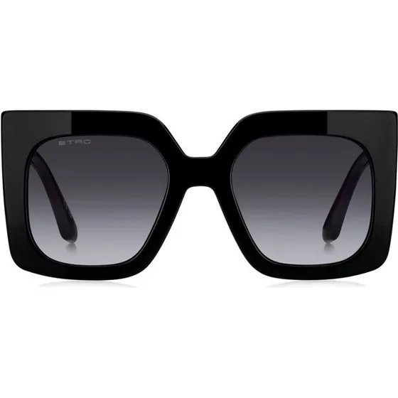 Etro 0075/S Gafas de Sol Mariposa Negro con Lentes Grises