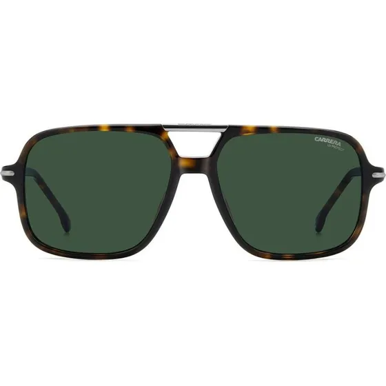 Carrera 350/S Gafas de Sol Hombre Rectangulares Habano Verde 58mm
