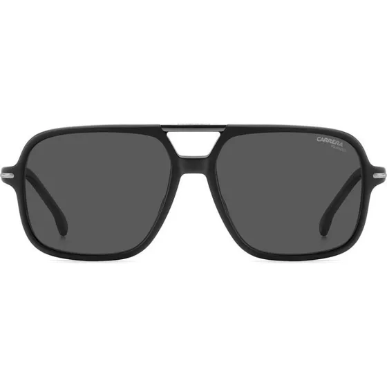Carrera 350/S Gafas de Sol Hombre Rectangulares Negras Polarizadas