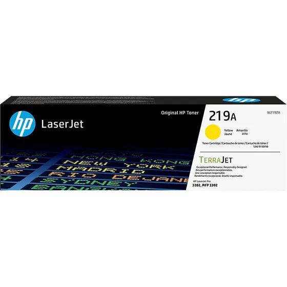 HP 219A W2192A Tóner Amarillo para Impresora LaserJet