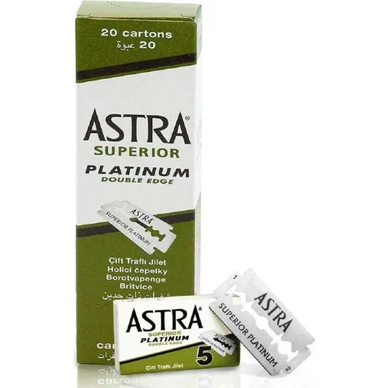 Astra Superior Platinum - 100 Cuchillas Dobles