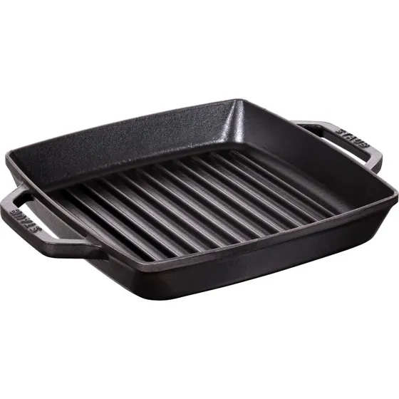 Staub Parrilla de Hierro Fundido Staub Pure 23 cm Negra
