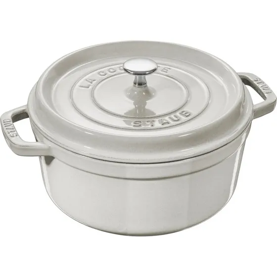 Staub La Cocotte Olla de Hierro Fundido 22 cm - Blanco Trufa