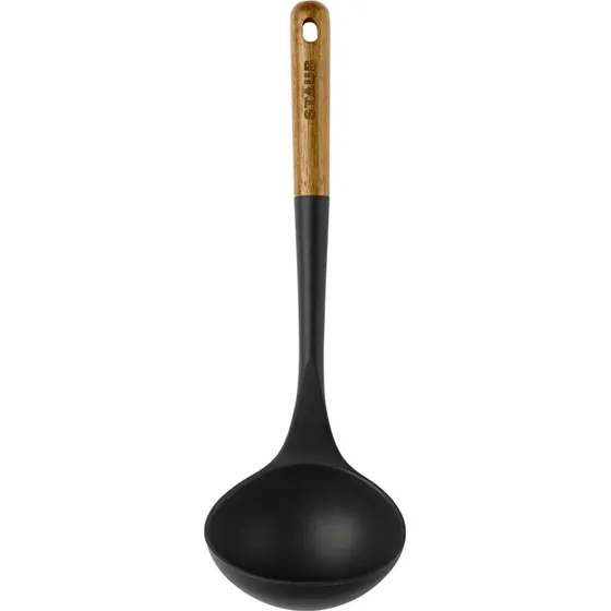 Staub Cucharón de Silicona de 31 cm con Mango de Madera