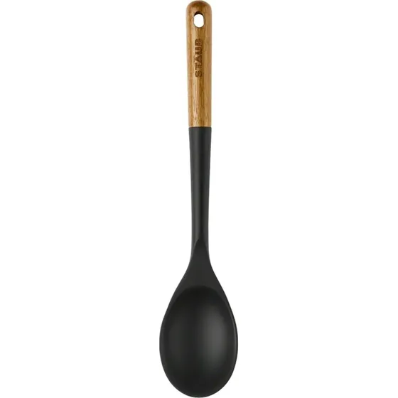 Staub Cuchara de Servir de Silicona y Madera de Acacia, 31 cm