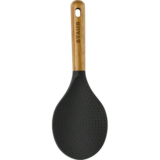 Staub Cuchara para Arroz de Silicona 22 cm, Negra Mate