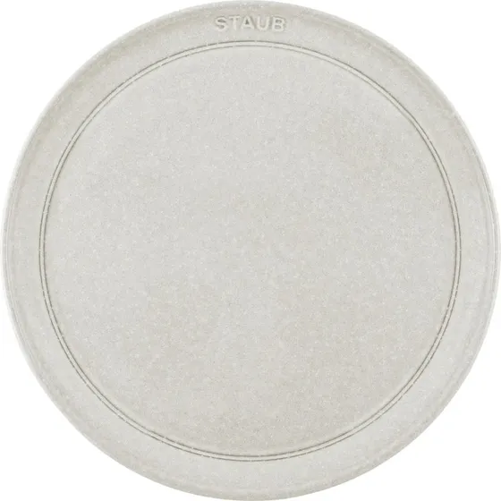 Staub Plato Plano Dining Line Blanco Trufa 26 cm