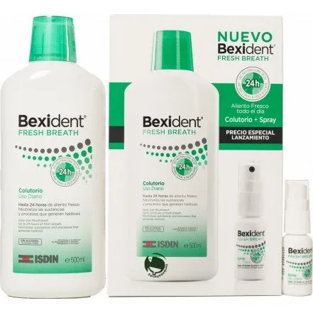 Bexident Fresh Breath Colutorio 500 ml + Spray 15 ml