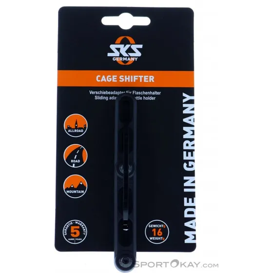 SKS Adaptador Posición Portabidón 1.5-4.5 cm Negro