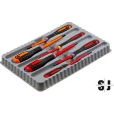 Bahco Ergo 6pcs Destornilladores Aislados VDE