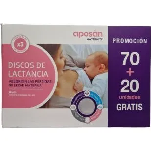 Aposan Discos Lactancia 90 Unidades