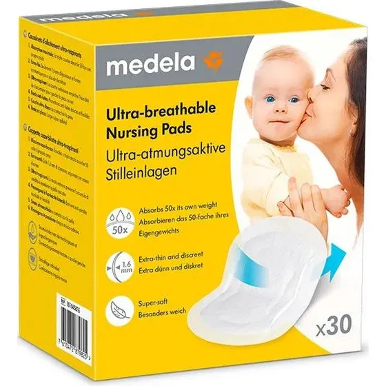 Medela Discos Absorbentes Ultra Respirantes 30Pz