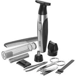 Wahl 05604-616 Kit Deluxe Afeitadora Corporal para Barba, Nariz y Orejas