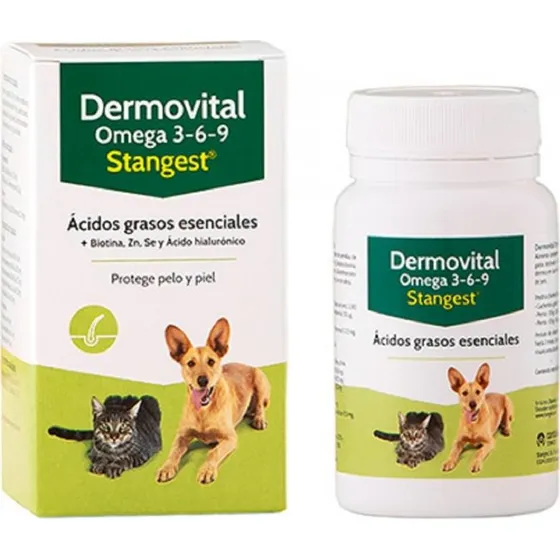 Dermovital Omega 3-6-9 Perros y Gatos 60 cápsulas