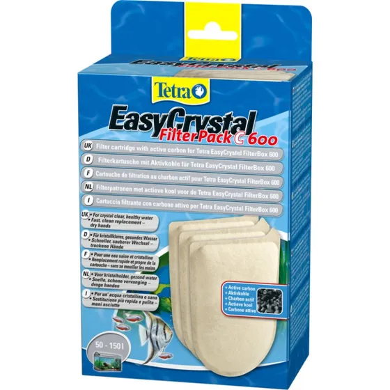 Tetra EasyCrystal C600 con Carbón Activo