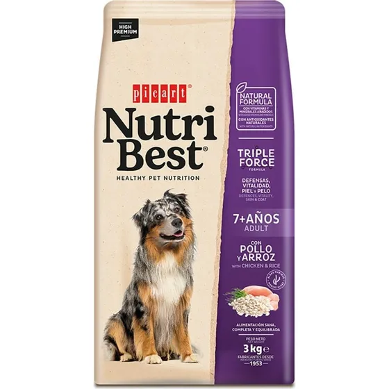 Picart Nutribest Senior +7 Pollo y Arroz
