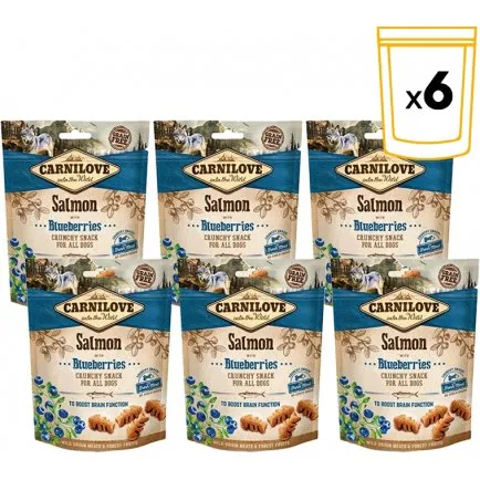 Carnilove Snack Salmón y Arándanos 6x200g