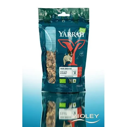 Yarrah Mini Snack Ecológico de Ternera, Cerdo y Pollo