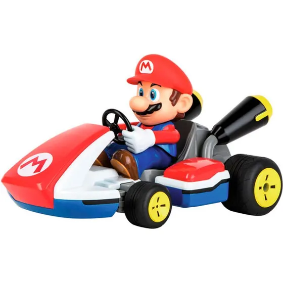 Mario Kart R/C 1:16 con Sonidos - Rojo y Blanco