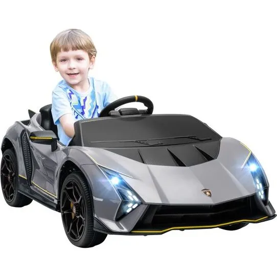 AIYAPLAY Lamborghini Auténtica 12V Gris Metalizado