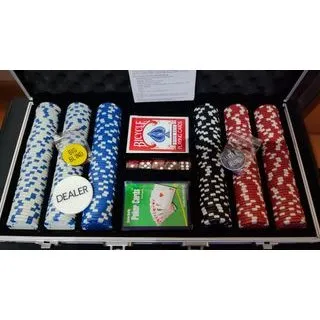 HOMCOM Maletín de Poker Profesional con 300 Fichas