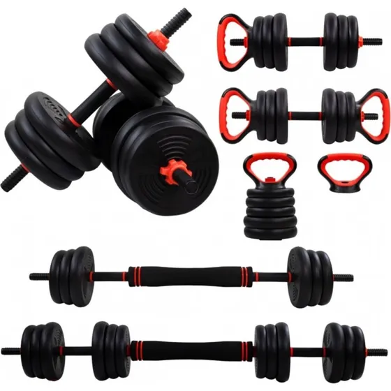 Mobimax 20 kg Mancuernas Ajustables 4 en 1