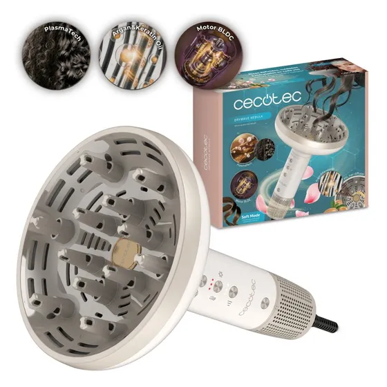 Cecotec DryWave Nébula 1300W BLDC PlasmaTech Difusor XL