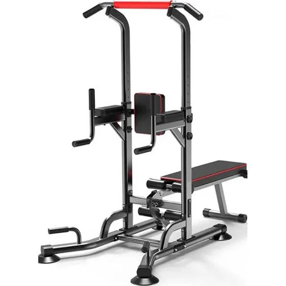 Fitness Tech Torre de Ejercicios con Banco Plegable