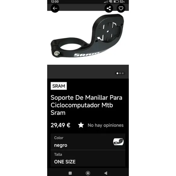 Sram Road Soporte Cuentakilómetros 1/4 Twist Lock