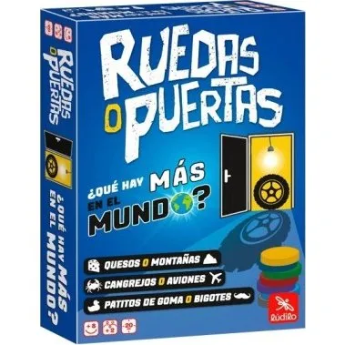 Ludilo Ruedas o Puertas - Juego de Cartas de Preguntas y Apuestas