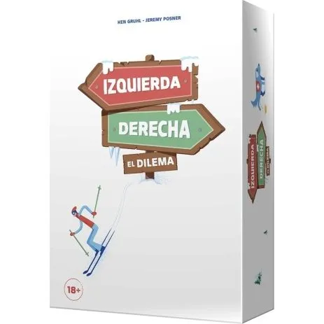 Asmodee Izquierda, Derecha, el Dilema - Juego de Cartas Party Game