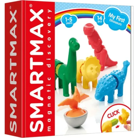 Smart Max Mi Primer Juego Magnético de Dinosaurios, 14 piezas