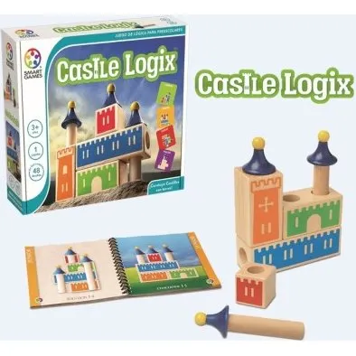 Castle Logix Ludilo - Juego de Construcción 3D de Madera