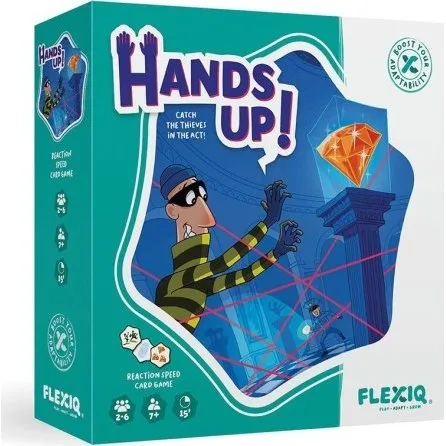 FLEXIQ Hands Up - Juego de cartas de rapidez para niños