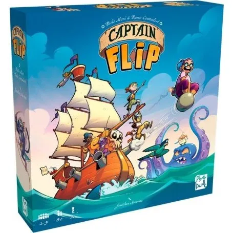 Asmodee Captain Flip - Juego de Mesa de Estrategia Pirata