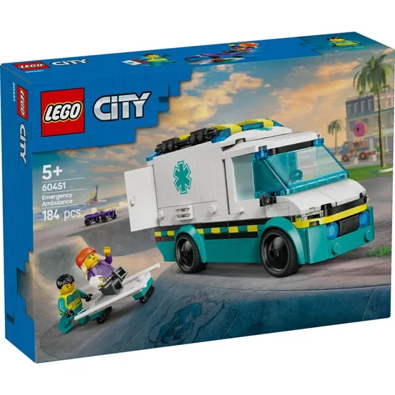 LEGO City Ambulancia de Emergencias 60451 - Set de Rescate +5 años