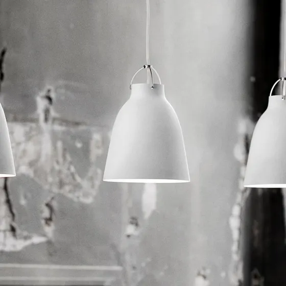 Fritz Hansen Lámpara Colgante Caravaggio P2 Blanco Mate