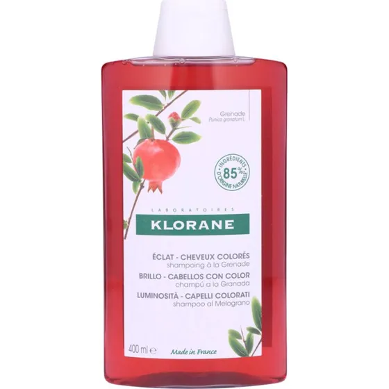 Klorane Champú con Extracto de Granada para Cabello Teñido 400ml