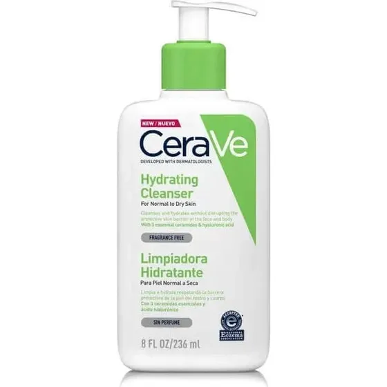 CeraVe Gel Limpiador Hidratante 236 ml para Piel Normal a Seca
