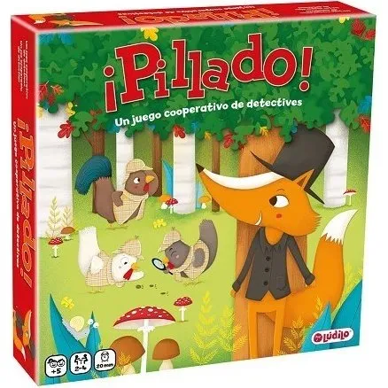 Pillado - Juego de mesa cooperativo de detectives para niños