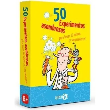 GENX 50 Experimentos Asombrosos - Juego de Cartas Educativo