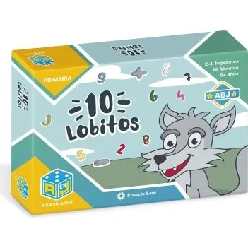 Átomo 10 Lobitos - Juego de cartas para cálculo mental y sumas