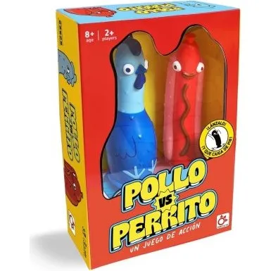Mercurio Pollo vs Perrito Juego de Cartas
