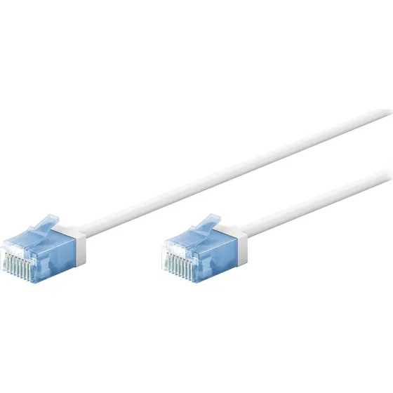 Goobay Slim RJ45 Cat 6a U/UTP 7,5 m Blanco