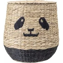 Bloomingville Cesta Panda Natural/Negro